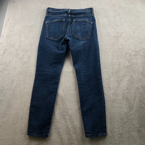 Everlane Womens Jeans Size 25 Skinny Mid Rise Ankle Blue Denim Casual Classic - Picture 16 of 16